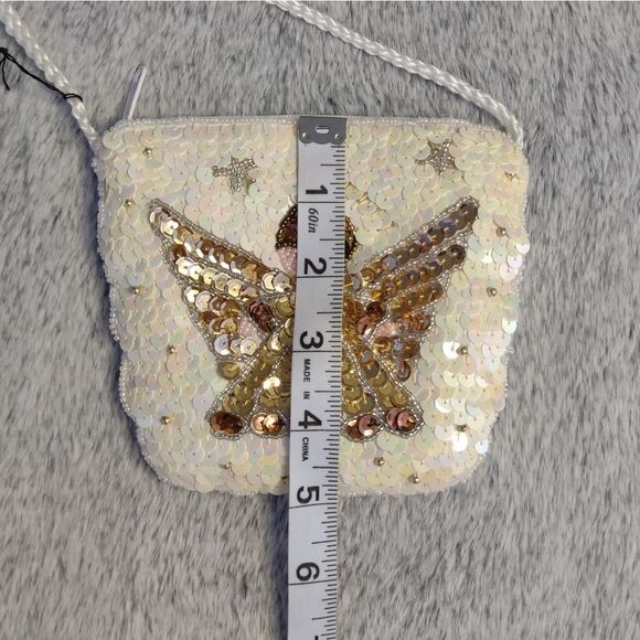 Marlo Bags Sequin Angel Mini Shoulder Bag - Picture 7 of 9
